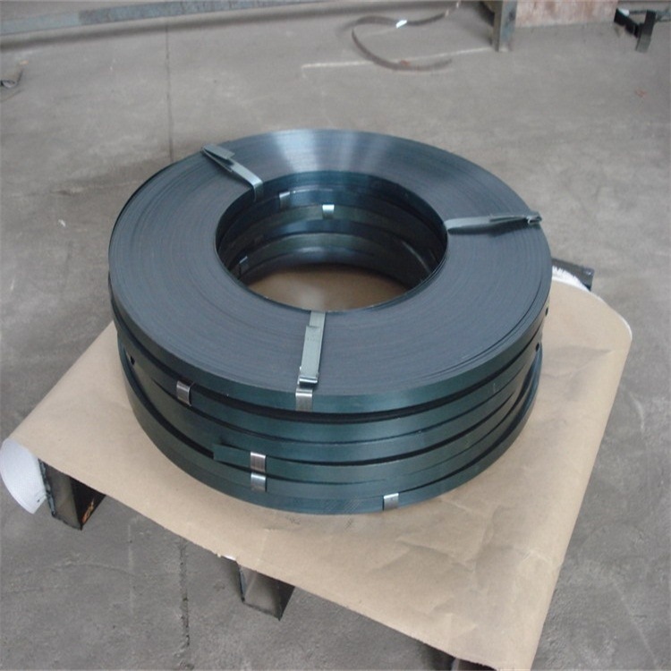 现货供应出口型烤蓝铁皮打包带 烤蓝打包钢带 包装钢带量大从优