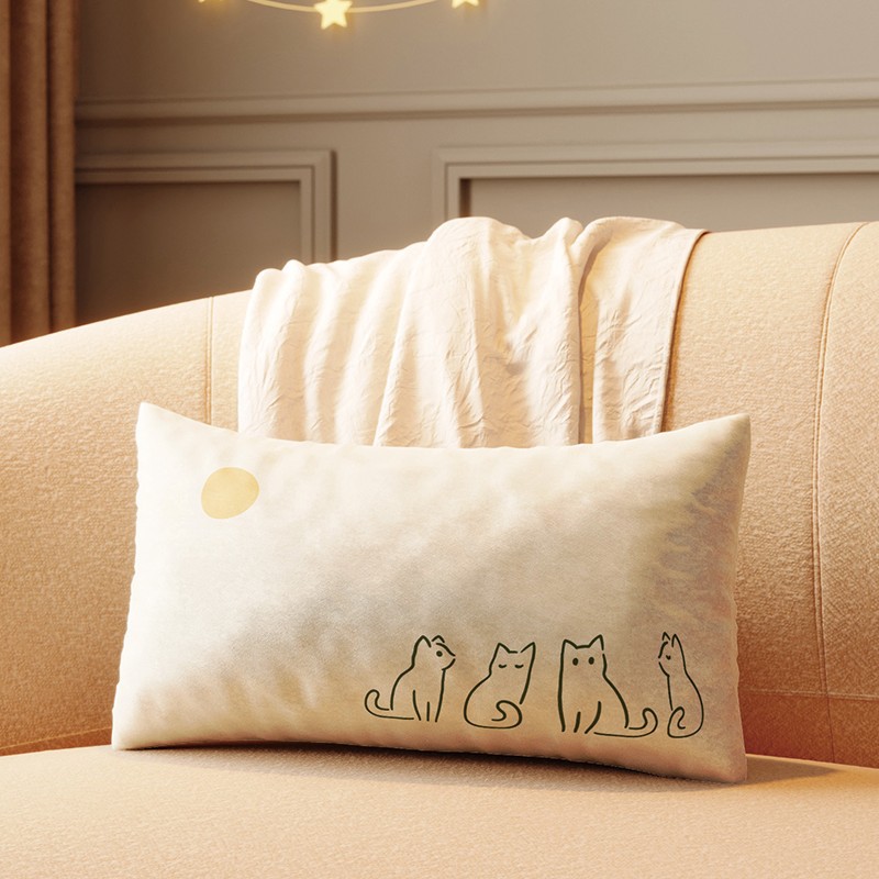 게으른 오후 브로케이드 베개