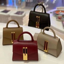 2024春夏新款真皮手提包De*mell凯特王妃同款小方包单肩斜挎通勤