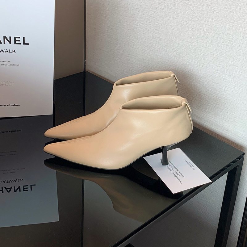 Grape Mom studiolee Roland Night ~ French Pointed Xiao Mao with Temperament and Ankle Boots Female