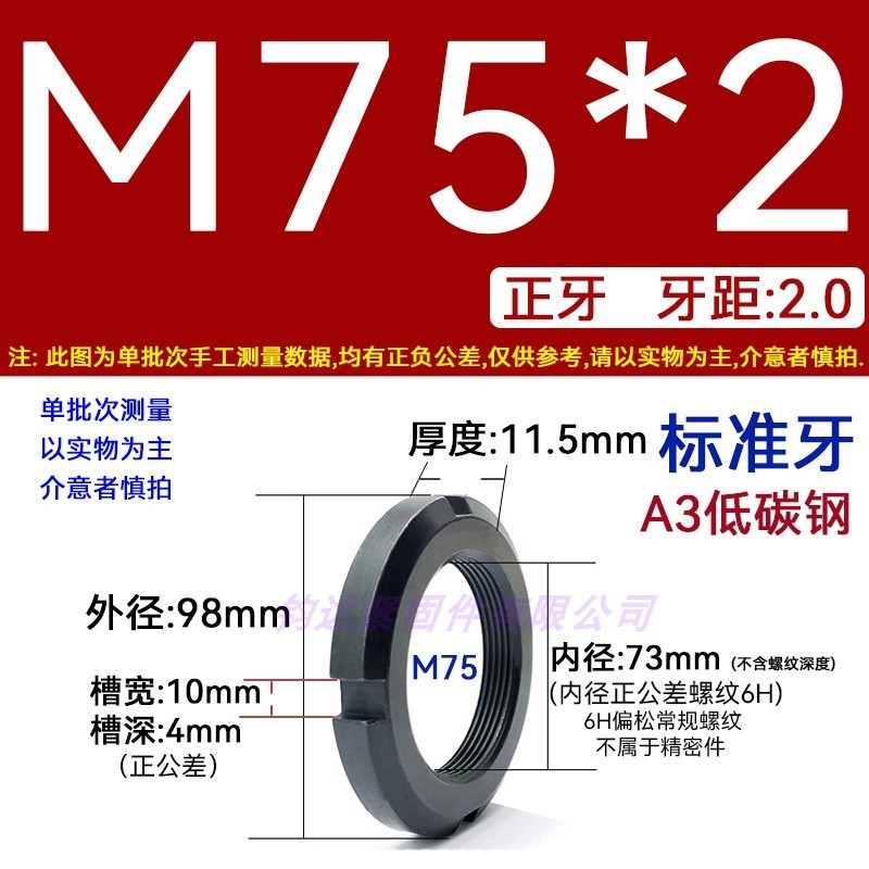 国標丸ナット止め溝入れロックナット元型ロックメス太い歯の細い歯の反歯1.5四溝とキャップ812|undefined