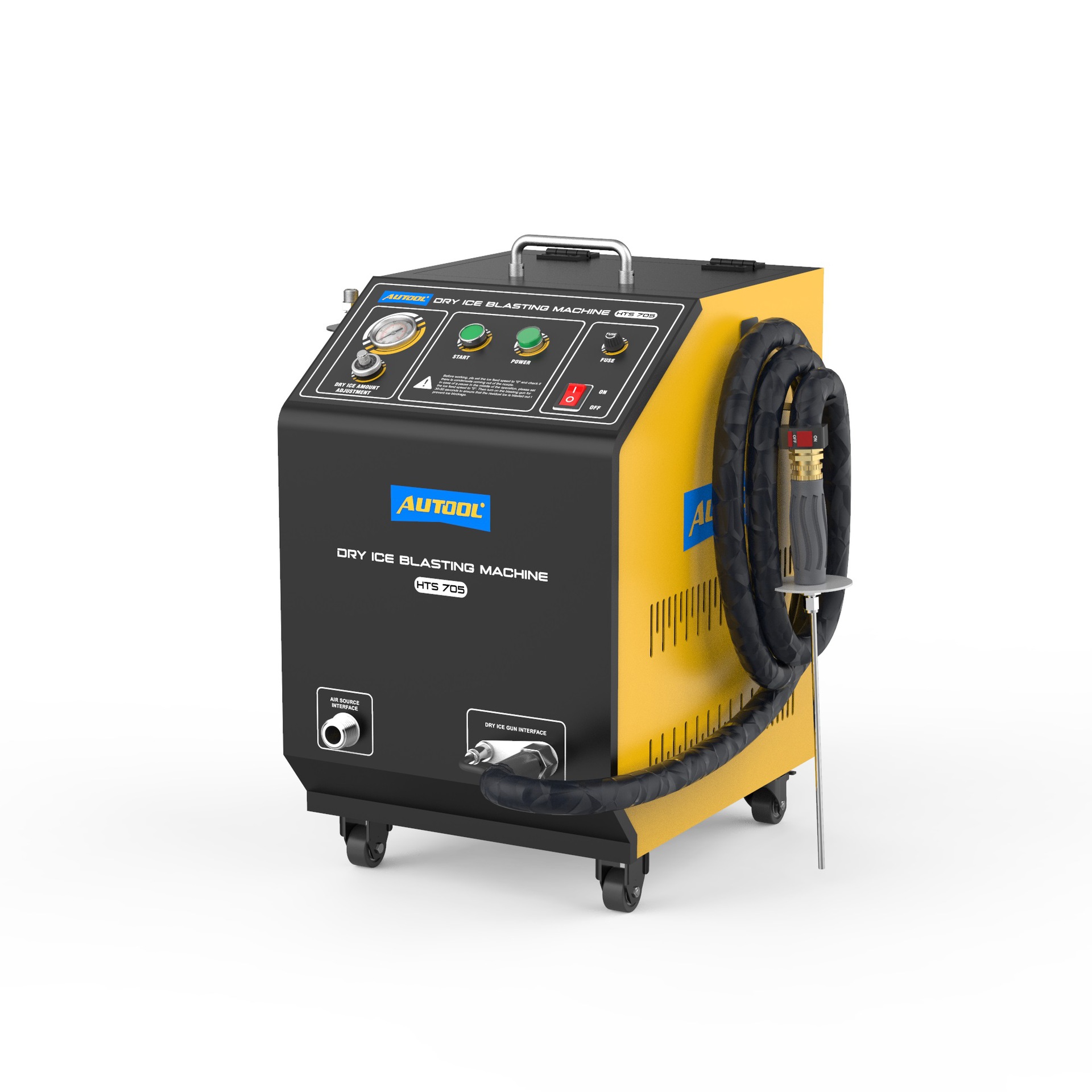 Máquina de Limpieza con Hielo Seco AUTOOL HTS705, Máquina de Limpieza de Depósitos de Carbono en la Cámara de Combustión del Motor del Automóvil