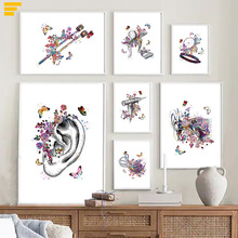 跨境亚马逊欧美无框画帆布画欧美书房客厅挂画小众水彩抽象装饰画