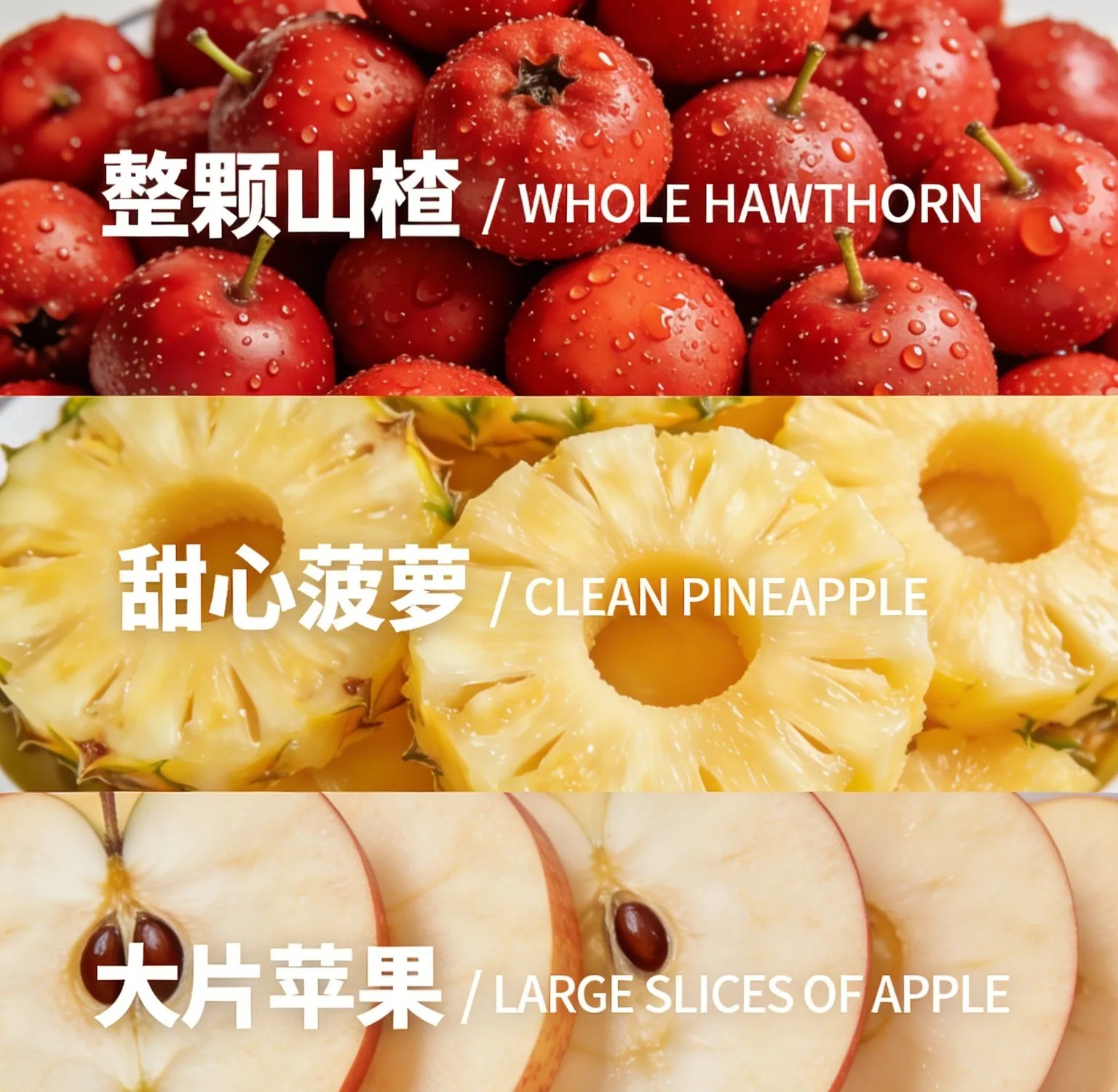 Apple Pineapple Hawthorn Fruit Tea with Rose and Longan 20g x 5 Bags Hot Brew Summer Drink overview