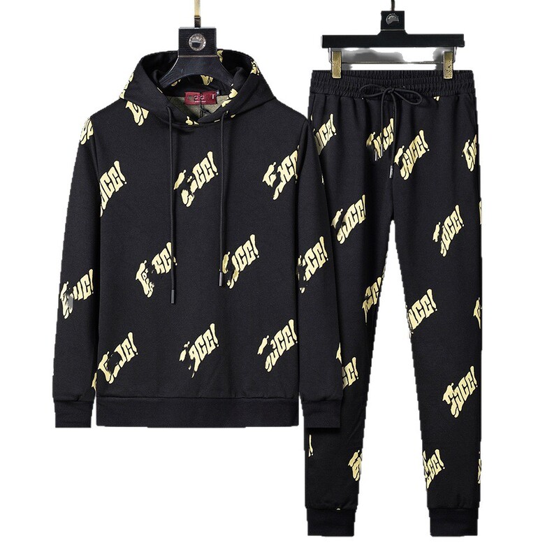 高バージョン G's 25 秋冬シリーズ スポーツ レジャー カーディガン ジッパー アンティーク 長袖 スウェットシャツ スウェットパンツ ジャケット スーツ|undefined
