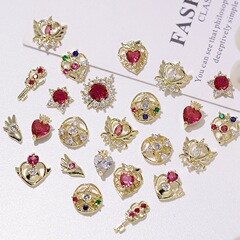 2024 New Trendy Ice Moon Nail Diamond Pretty Soldier Girl Nail Art Accessories Diamond Wholesale Zirconia Small Decorations