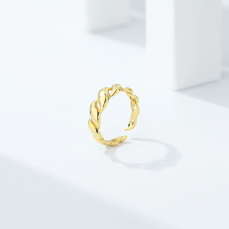 远梵 Retro ring with pigtail, silver 925 sample, European style