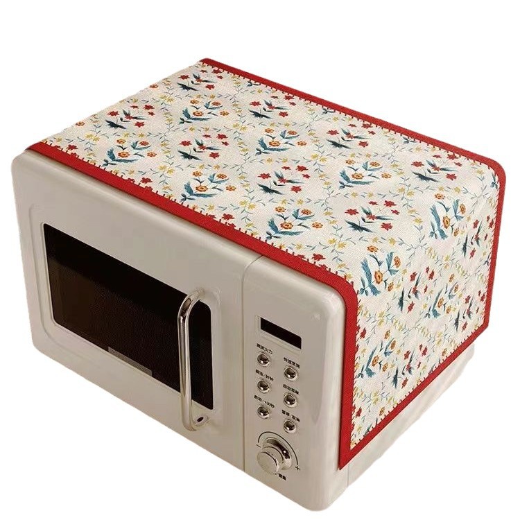 Cocina especial horno cubierta tela de microondas resistente al desgaste a prueba de polvo almohadilla decorativa refrigerador ligera de lujo toalla de cubierta impermeable a prueba de aceite de alta calidad image 5