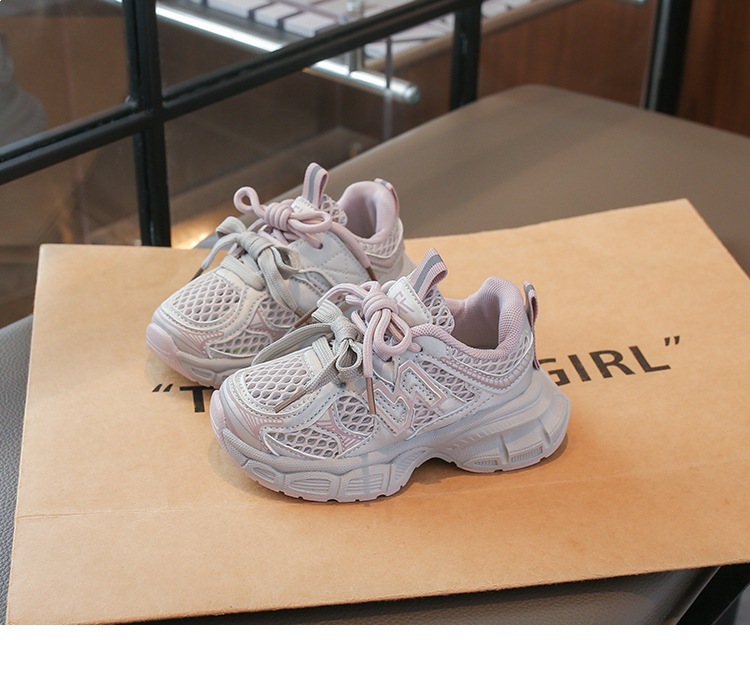 Atmungsaktive Mesh Sneakers Für Mädchen Modische Dad Schuhe_voghion.com