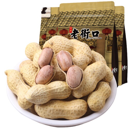 Old Street Corner Melon Seeds and Peanuts 500g Five-Spice Caramel Milk Snacks Walnuts Sunflower Seeds New Year's Gift One-Time Shipping