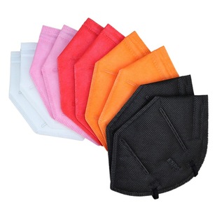 Wholesale color protection anti-industrial dust spray code printing FFP2 five-layer three-dimensional 3D color Morandi KN95 mask