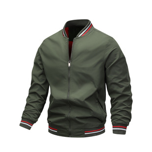Jacket trendy men's autumn and winter new European and American casual jackets fashionable trendy men's top thin wholesale jacket