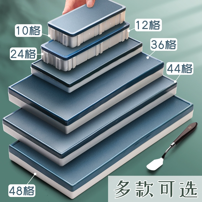 24 сетки 36 сеток мягкая крышка краска цветовая коробка палитра тарелка гуашь акварель 48 сетки портативный увлажняющий уплотнитель с крышкой 24 цвета
