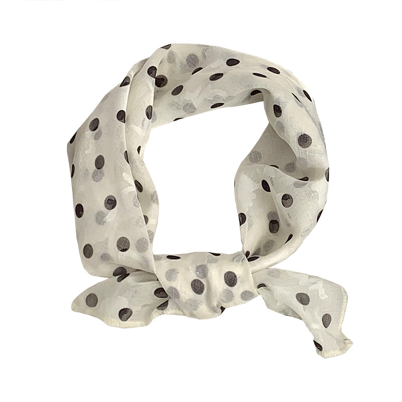 Arte y literatura rayas linas bufandas de seda femeninas coreanas de estilo universal nicho bufandas de cuello de cinta delgada bufandas de cuello protector solar