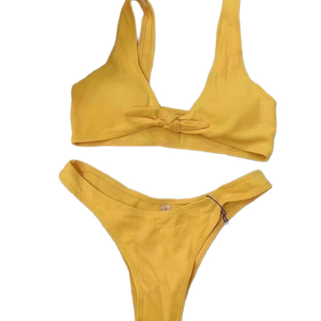 Marca de verano shein comercio exterior sexy bikini fresco bikini con cojín de pecho trajes de baño transfronterizos misceláneos de cola