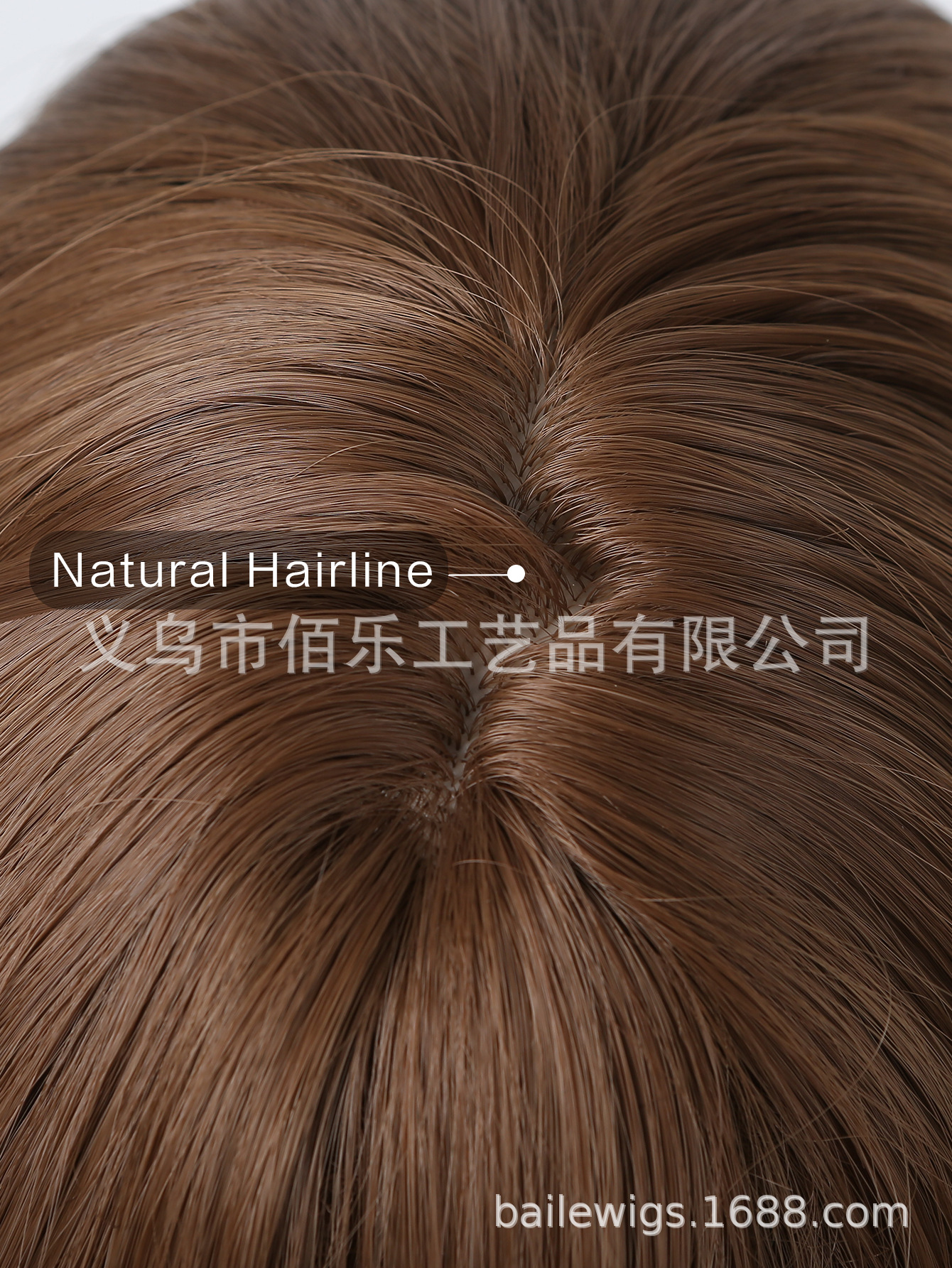 Honey tea marrón pelucca negra, cabello recto largo, seda natural realista de alta temperatura, cabello completo al por mayor en stock