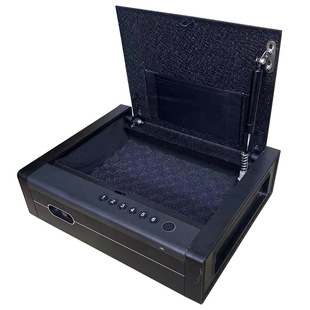 T9 Amazon Clamshell Pistol Box Gun Box Blue Light Silent Fingerprint Password Key Suitable for Bedside Table Wardrobe