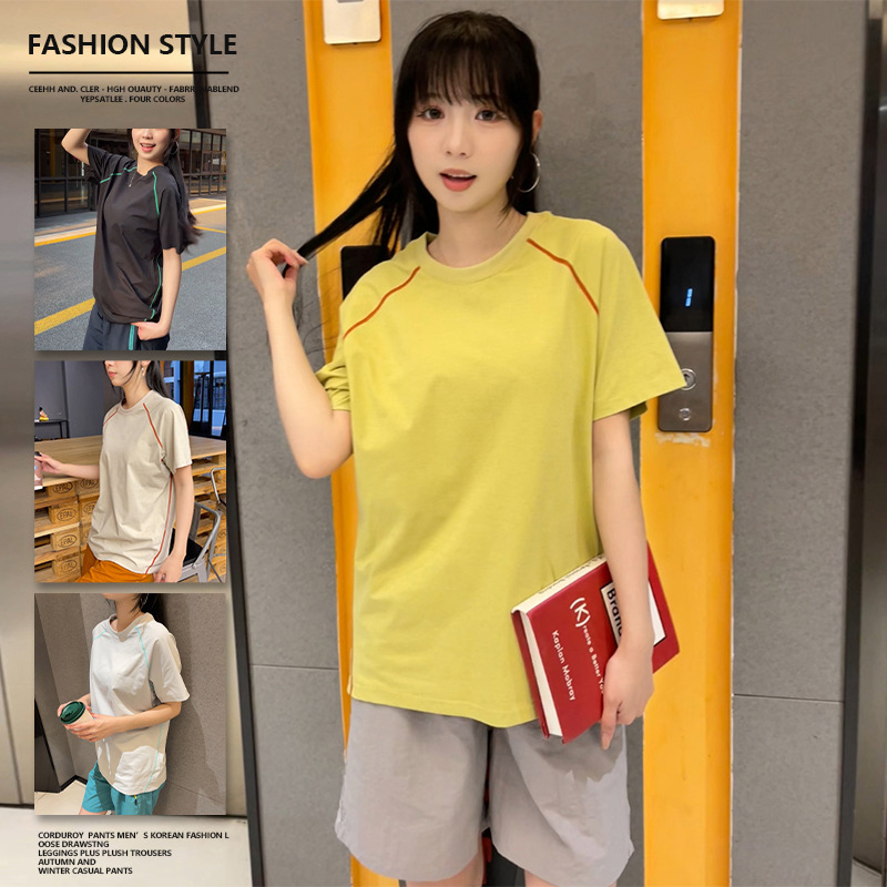 Ice Silk Short-Sleeved T-Shirt for Women 2026 Summer Unisex Running Wear Fitness Sports Half-Sleeved Couple Quick-Drying Top Ice Silk Short-Sleeved T-Shirt for Women 2026 Summer Unisex Running Wear Fitness Sports Half-Sleeved Couple Quick-Drying Top