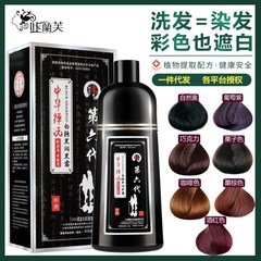 スポット卸売染毛剤黒植物バブル染毛剤ナチュラルピュアブラック家庭用ワンウォッシュカラー