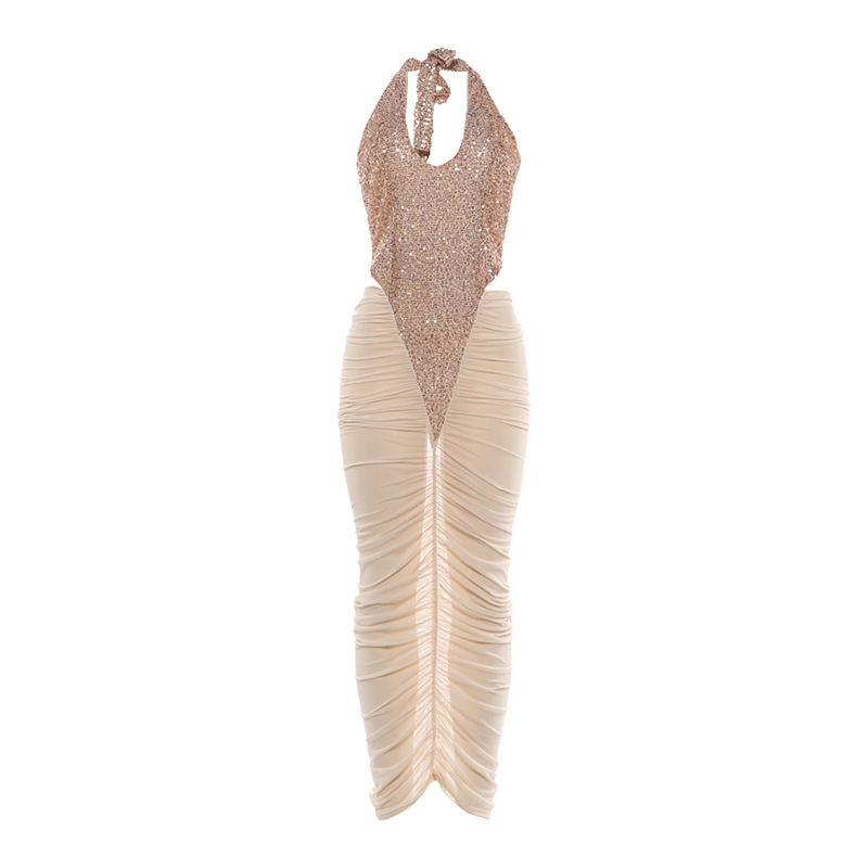 Women's Pleated Bodycon Dress
