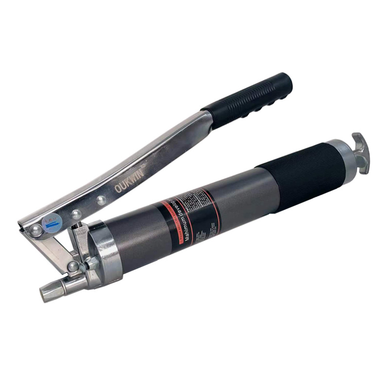 厂家批发镀铬高压双杆600cc手动黄油枪压杆式注油器工程机械