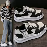 Tide, white shoes platform, fashionable universal footwear, sneakers, city style