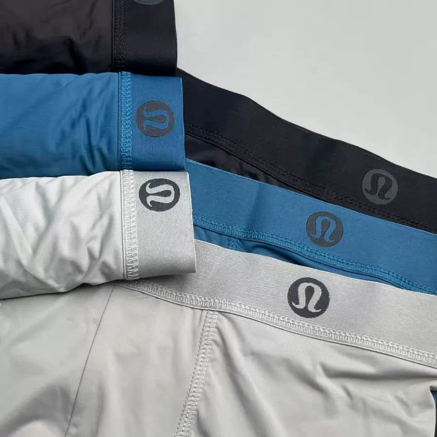 3 пакета мужских штанов в квадратную форму lululemon без льда шелк, комфортные, дышащие эластичные бесшовные underwear