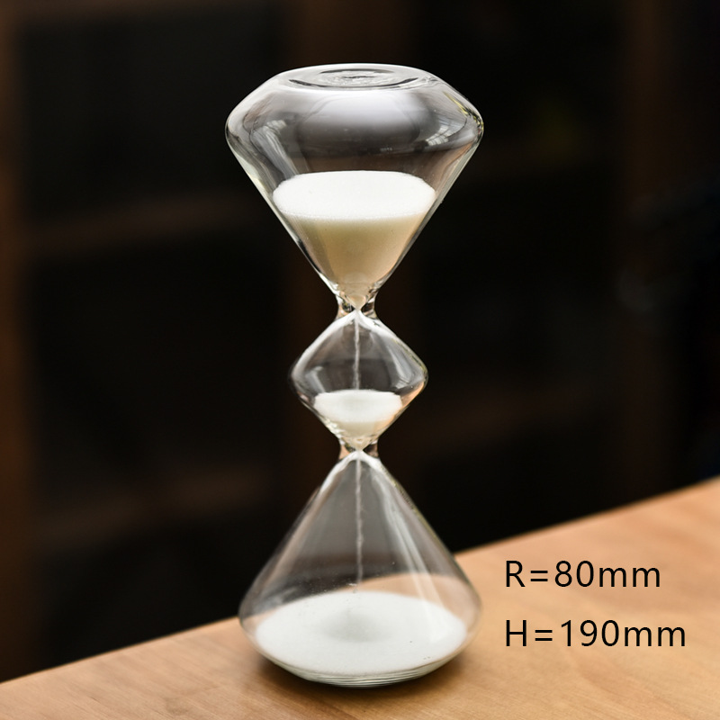 Vidrio creativo reloj de arena de tres capas arte reloj de arena temporizador personalidad nórdica decoración del hogar fábrica al por mayor