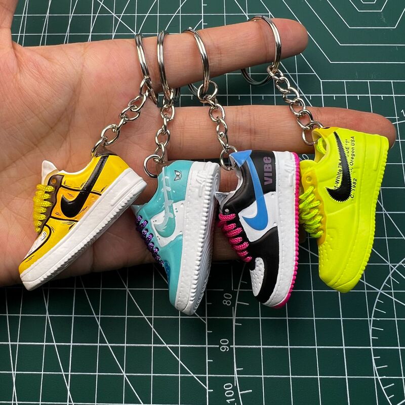 Tiktok-Style Af Air Force Series Aj Keychain Collaboration with Jordan 3D Sneaker Model Shoe Single Piece Collaboration Edition