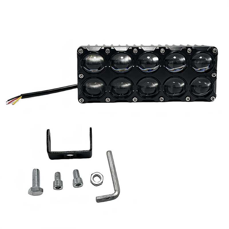 オートバイスポットライト複列 6LED 2 色スポットライト強力な光超高輝度舗装外部電気自動車改造ライト|undefined