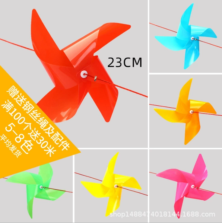 Plastic windmill toy, travel decorations for kindergarten, custom-made, wholesale