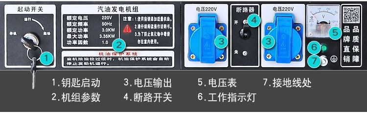 Gasoline generator 220V single-phase 3kw/5kw/6KW/8KW/10kw/12KW three-phase 380V wholesale