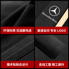 Car seatbelt shoulder pad safety belt cover vehicle extension shoulder cushion strap car logo interior decoration accessory