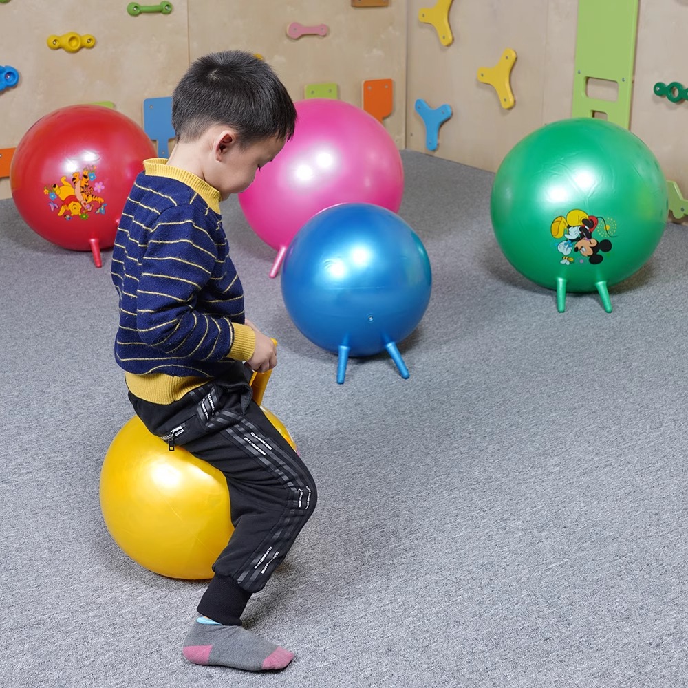 Esquina de esquina de oveja brillante gruesa, bola de yoga deportiva, equipo de entrenamiento de integración sensorial infantil inflable, juguete de equilibrio, bola de salto