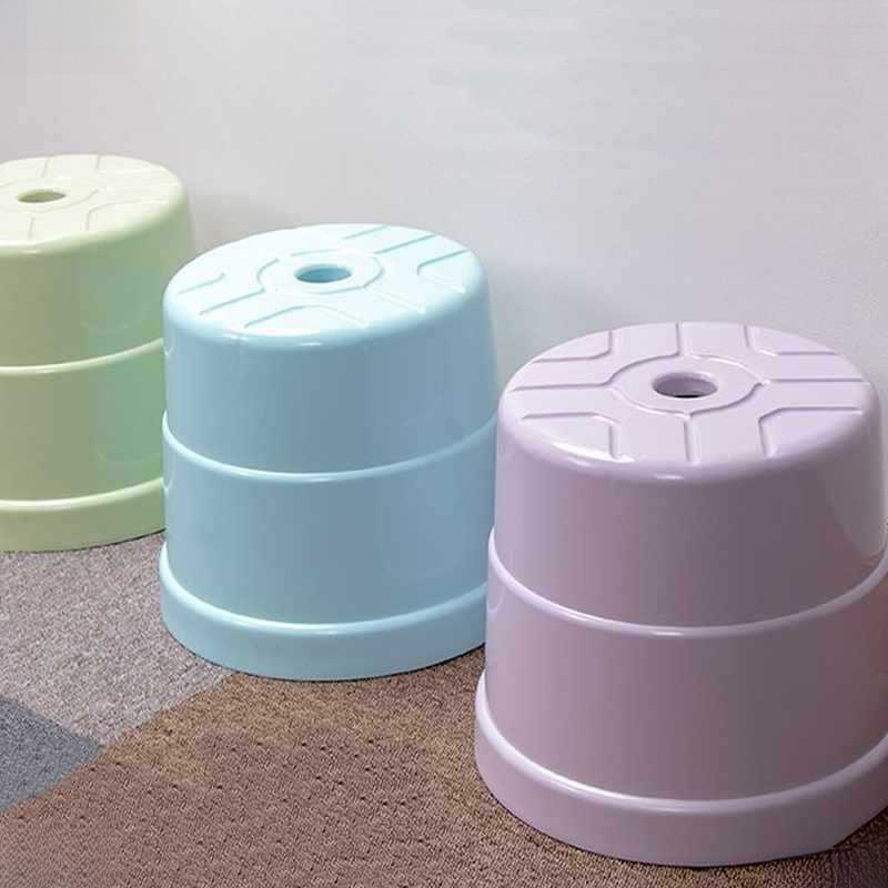 小さなスツールプラスチックベンチ家庭用大人のスツールラウンドスツール厚みのある滑り止めステップスツール子供用バススツール|undefined