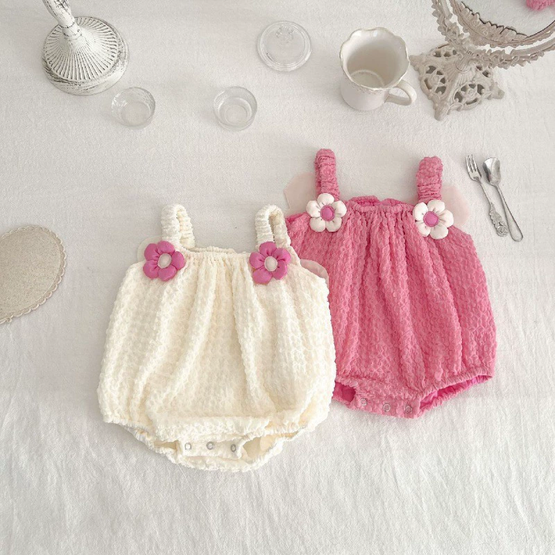 Children's bodysuit, thin summer clothing girl's, 2023, lifting effect