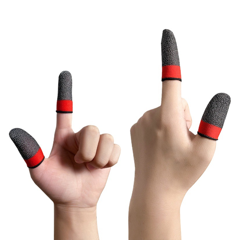 Amusement God's Set of Casual Green and Purple, Crimson Red and White Snow Double Play Game Finger Set Electric Competition Ultra-thin Breathable Finger Eating Chicken