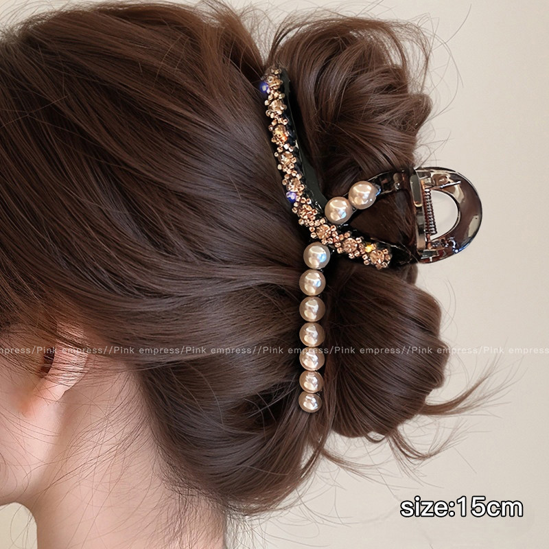2026 nuevo clip de agarre de alto nivel lindo coreano cabeza trasera clip de cabello toque de cabello gran exquisito clip de tiburón clip de cabello image 142