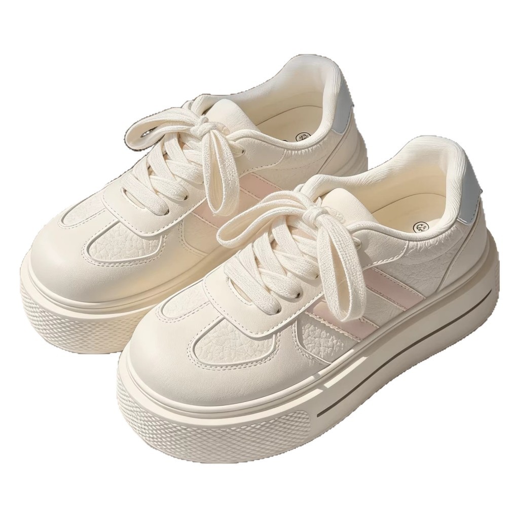 2026 primavera y otoño nuevos zapatos de skate pequeños para estudiantes, zapatos blancos variados, zapatos de skate casuales para mujeres