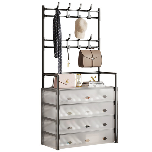 Shoe Rack Simple Multi-layer Entryway Home Space-saving Storage Shelf Economical Dust-proof Shoe Cabinet Small Shoe Stand