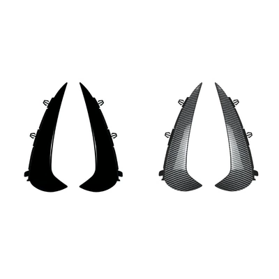 line rear air outlet knife | Body sticker