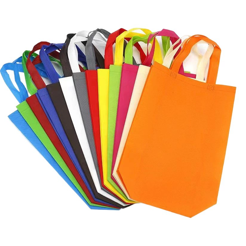 Готовые сумки из нетканого материала, экологически чистые сумки для покупок по индивидуальному заказу, образовательные и тренировочные, красочные карманные брюки с клапаном с покрытием, с логотипом.