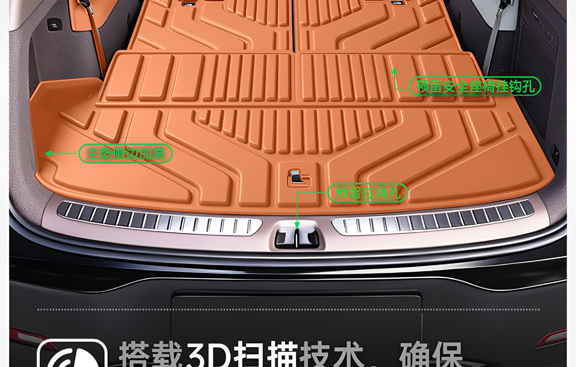 Suitable for the fast-charging version of the Denza N8L, TPE 2026 new model car modification accessories, trunk mat and foot mat supplies