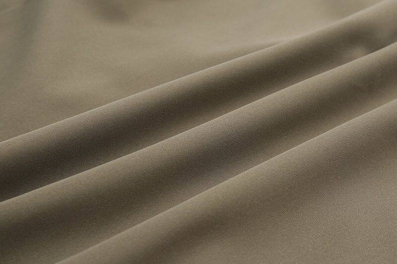 Áo blazer nữ dáng rộng cổ vest tay dài phong cách thanh lịch — quần kaki, đen, Bông đen, Kaki và bông chi tiết 12