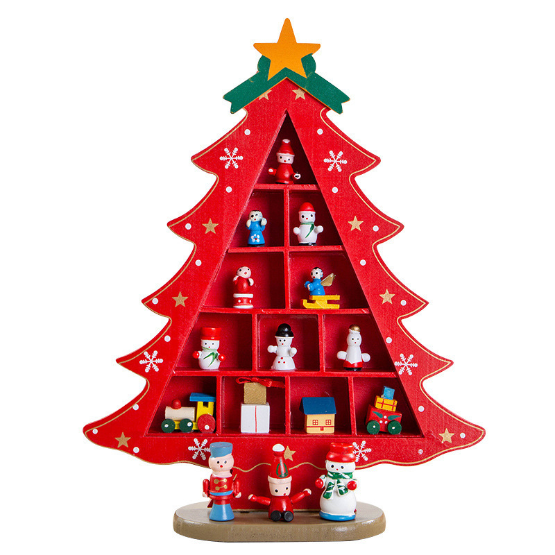2025年クリスマスデコレーション 小型ミニツリー DIY 立体インスタ風シーンレイアウト デスクトップ飾り 子供用 家庭用|undefined
