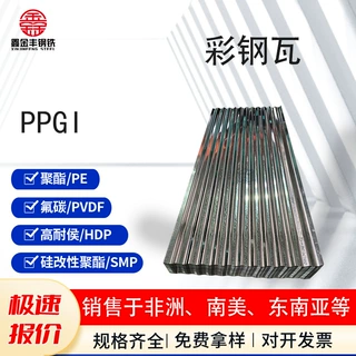 支持定制镀锌波浪瓦彩涂瓦楞板各种规格彩钢瓦彩涂卷防腐隔热钢构