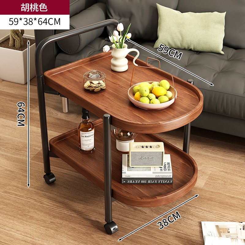 Carrinos móviles de estilo nórdico, mesas de té, sofá, salón, mesas caseras, mesas de té modernas y simples.