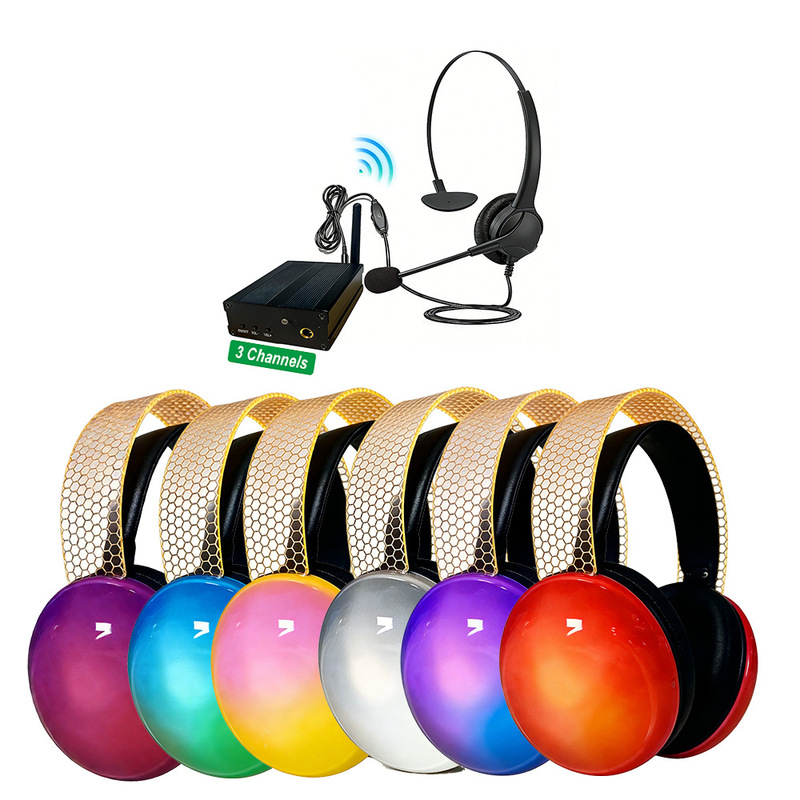 Foreign Trade New Product Club Party Dj Disco One-To-Many Wireless Party Luminous Head-Mounted Noise-Canceling Headphones Foreign Trade New Product Club Party Dj Disco One-To-Many Wireless Party Luminous Head-Mounted Noise-Canceling Headphones