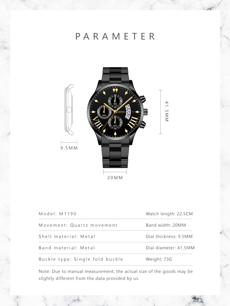 75g Weight Tempered Glass Mirror Material Alloy Strap Material Watch Classification Pointer+Number Display Type Single Folding Buckle Buckle Style Round Dial Shape Holiday, Banquet Occasion Quartz Movement Solid Color Pattern Men's Gender Business Style Business Solid Color Single Folding Buckle Quartz Men's Watches 15