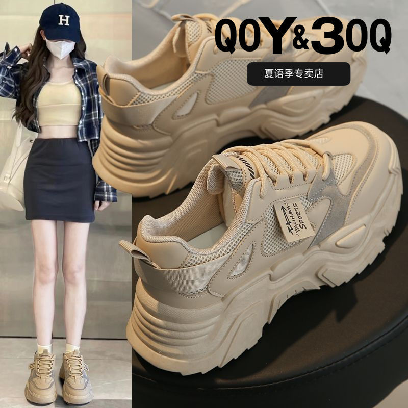 Zapatos deportivos de primavera y otoño nuevos zapatos deportivos de estilo nacional transpirables de estudiantes de estilo de mujer